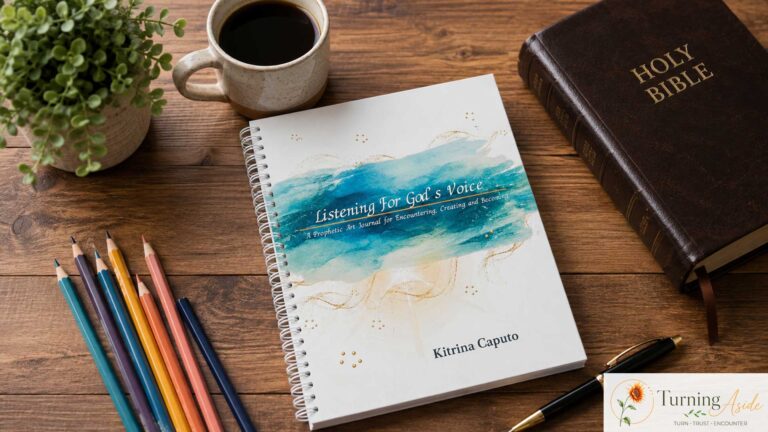 Listening For God's Voice prophetic art journal by Kitrina Caputo